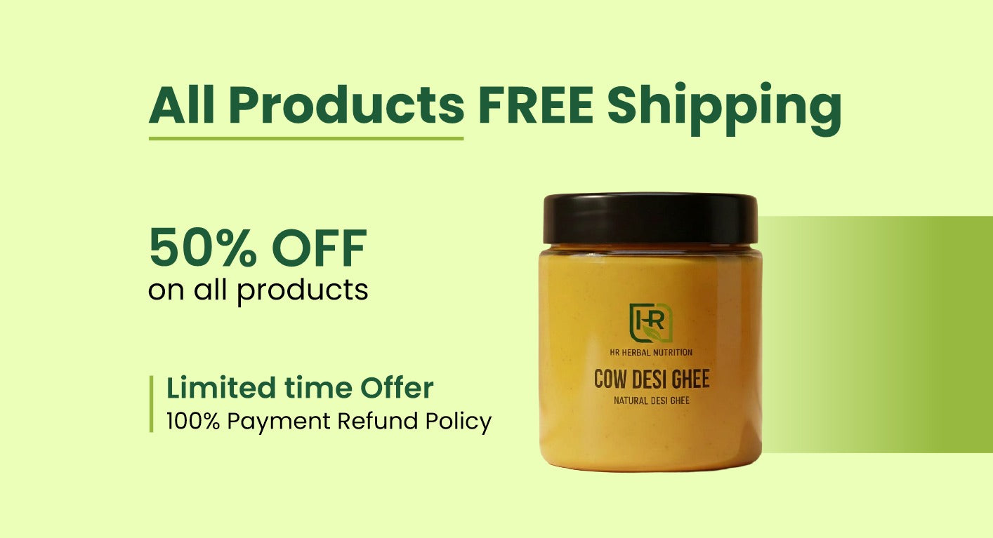 Desi Cow Ghee | Pure and Natural | 500g & 1kg | HR Herbal Nutrition