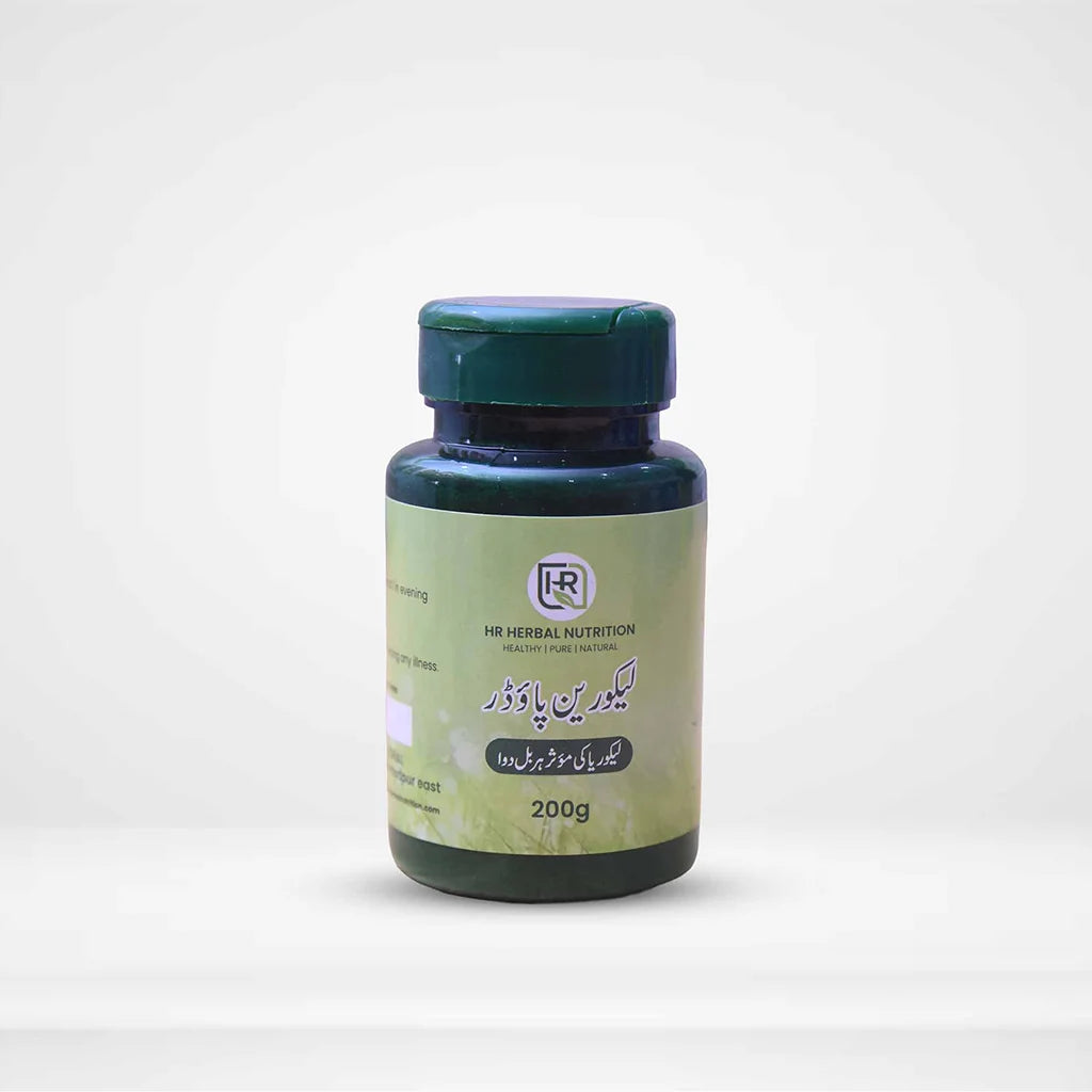 HR Herbal Nutrition Licorin Powder – 100% Herbal Formula for Women’s Health | Leucorrhea Support | 30 Capsules