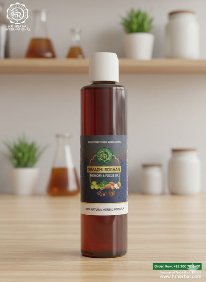 Dimaghi Roghan – Herbal Memory & Focus Oil | دماغی روغن – یادداشت، توجہ اور ذہنی سکون بڑھانے والا ہربل تیل