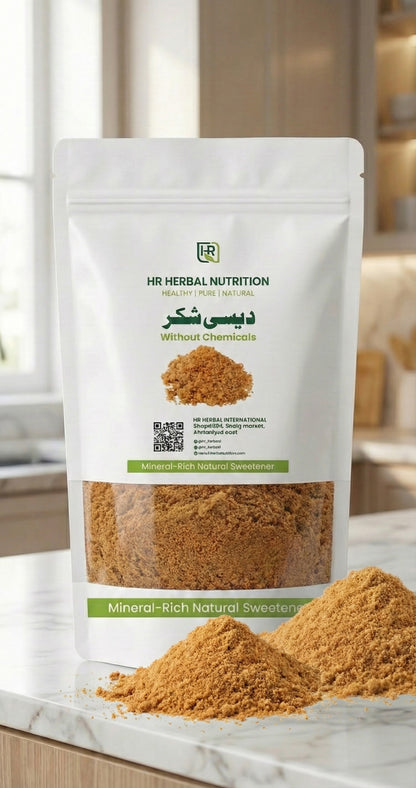 HR Herbal Nutrition Desi Shakar – 100% Natural Sugarcane Sweetener | Chemical-Free | Mineral-Rich | 1 Kg