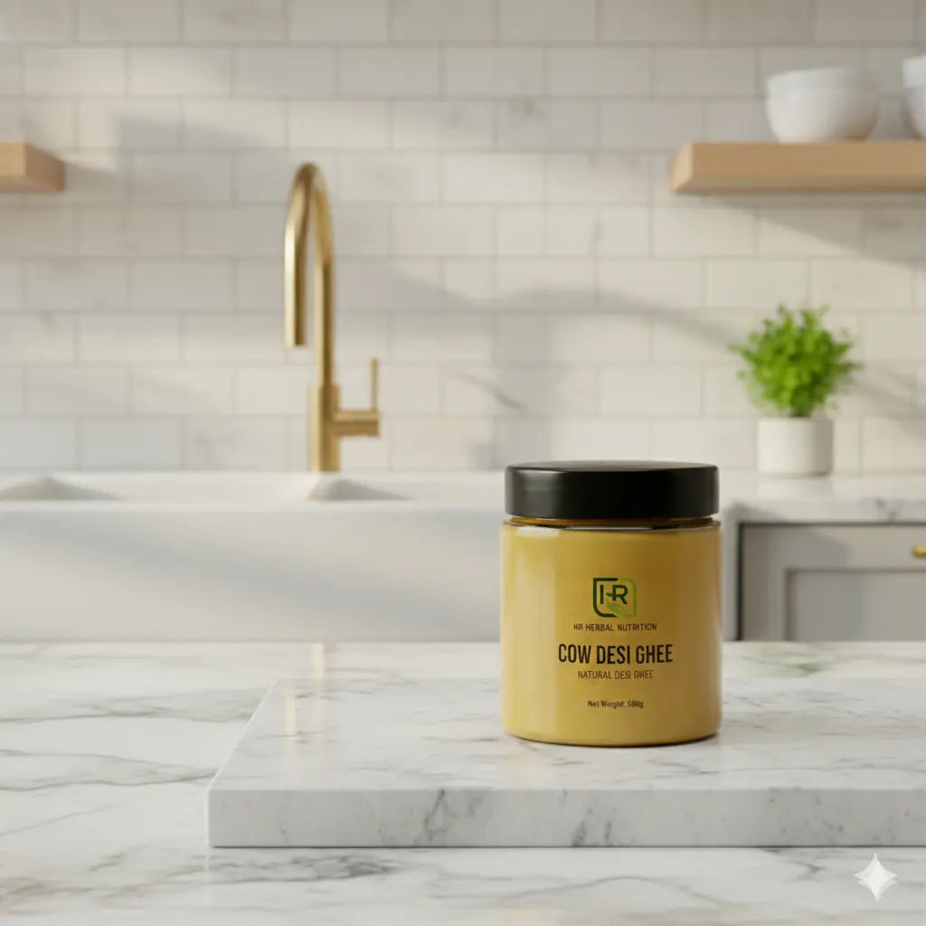 Desi Cow Ghee | Pure and Natural | 500g & 1kg | HR Herbal Nutrition