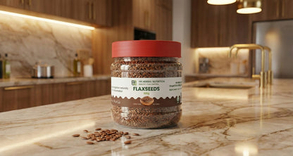 HR Herbal Nutrition Flaxseeds – 100% Pure & Natural | Rich in Omega-3 & Fiber | Heart & Digestive Health | 100 g