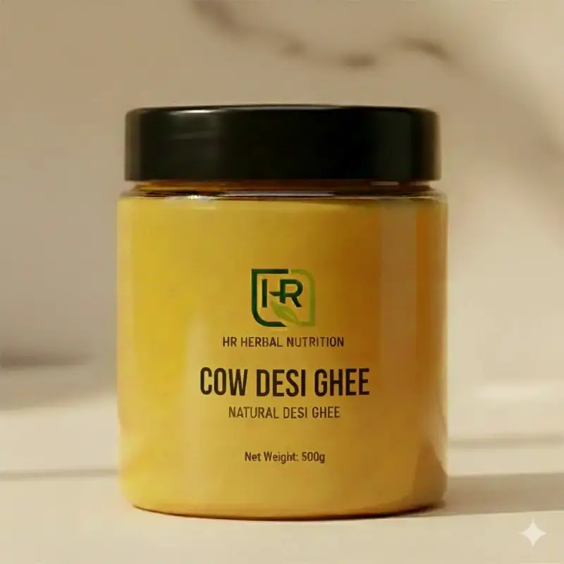 Desi Cow Ghee | Pure and Natural | 500g & 1kg | HR Herbal Nutrition