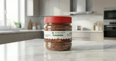 HR Herbal Nutrition Flaxseeds – 100% Pure & Natural | Rich in Omega-3 & Fiber | 100 g